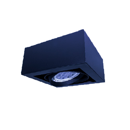 Plafón 1x50W para  AR111 niquel